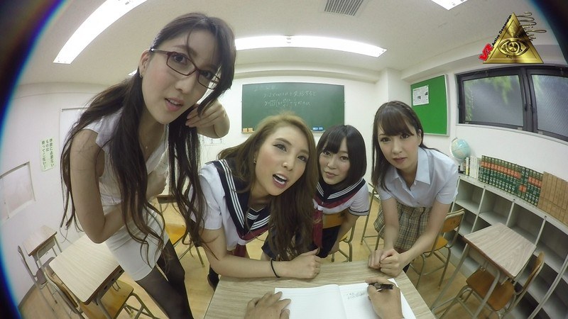 h_1145mivr00006【ギャルエロ動画】【VR】学校で集団痴女プレイ!